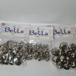 Bells for Arts & Crafts Silver Toned 1" 3/8" 3/4"